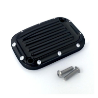 COVINGTONS HANDLEBAR MASTER CYLINDER COVER, BLACK DIMPLED