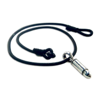 AMIGAZ BLACK LEATHER CHOKER WITH BULLET