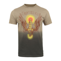 ROKKER WINGS T-SHIRT, BROWN