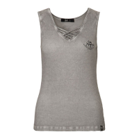 QUEEN KEROSIN NO BIKE NO RIDE TANK TOP GREY