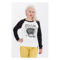 QUEEN KEROSIN RIDE LIKE A DEVIL SWEATSHIRT BLACK