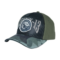 LUCKY 13 BLACK SIN ADJ. TRUCKER CAP CAMO MILITARY GREEN