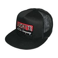 LUCKY 13 THE BRICK SNAPBACK TRUCKER CAP POPLIN MESH