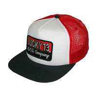 LUCKY 13 THE BRICK SNAPBACK TRUCKER CAP POPLIN MESH