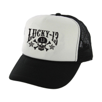 LUCKY 13 SKULL STARS TRUCKER CAP FOAM MESH PR