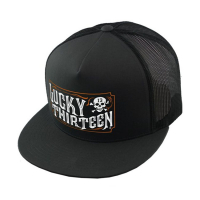 LUCKY 13 THE SALOON SNAPBACK TRUCKER CAP POPLIN MESH