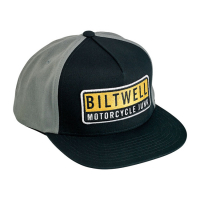 BILTWELL JUNKER SNAPBACK CAP BLACK/GREY/YELLOW