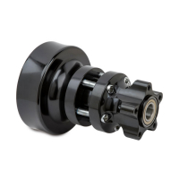 NESS WHEEL HUB REAR BLACK