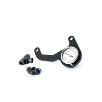 KILLER CUSTOM, M8 AIR RIDE GAUGE KIT. WHITE FACE GAUGE