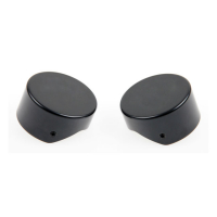 CULT-WERK, 2-PIECE FORK TUBE CAP BOLT COVER KIT. BLACK