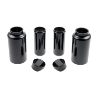 CULT-WERK, 6-PIECE FORK TUBE COVER KIT. GLOSS BLACK