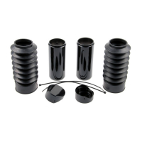 CULT-WERK, 6-PIECE FORK TUBE COVER KIT. GLOSS BLACK