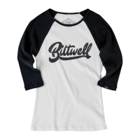 BILTWELL CURSIVE RAGLAN BLACK/WHITE