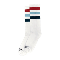 AMERICAN SOCKS MID HIG MCFLY, TRIPLE COLOR STRIPED