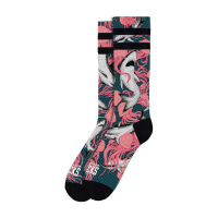 AMERICAN SOCKS SIGNATURE SHARK ATTACK, DOUBLE BLACK STRIPED