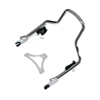 SISSY BAR KIT 9.5" 1-PIECE UPRIGHT. CHROME