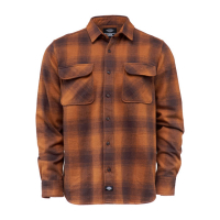 DICKIES WANETA LONG SLEEVE SHIRT BROWN DU