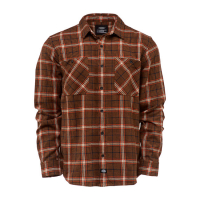 DICKIES KUTTAWA LONG SLEEVE SHIRT BROWN D