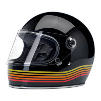 BILTWELL GRINGO S HELMET GLOSS BLACK SPECTRUM