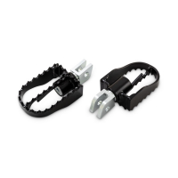 BURLY, MX STYLE RIDER FOOT PEGS. BLACK