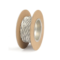 VALKOINEN / MUSTA. NAMZ WIRE ON SPOOL, 18 GAUGE 1 M