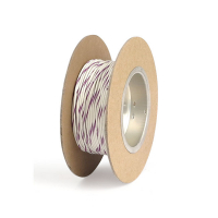 VALKOINEN / VIOLETTI. NAMZ WIRE ON SPOOL, 18 GAUGE 1 M