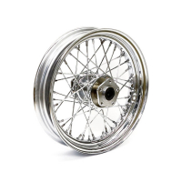 3.00 X 16 FRONT WHEEL 40 SPOKES CHROME