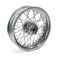 4.50 X 17 REAR WHEEL 40 SPOKES CHROME