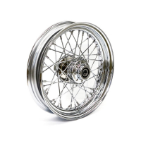 3.00 X 16 FRONT WHEEL 40 SPOKES CHROME