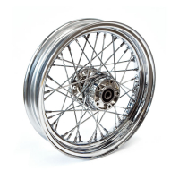 3.00 X 16 FRONT WHEEL 40 SPOKES CHROME