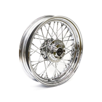 3.00 X 16 FRONT WHEEL 40 SPOKES CHROME