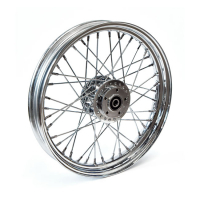 2.50 X 19 FRONT WHEEL 40 SPOKES CHROME