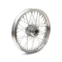 2.50 X 19 FRONT WHEEL 40 SPOKES CHROME