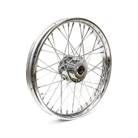 2.15 X 21 FRONT WHEEL 40 SPOKES CHROME