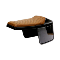 C-RACER, FLAT RACER SCR4 SEAT. DARK BROWN