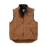 CARHARTT MOCK-NECK VEST WITH SHERPA LINING CA