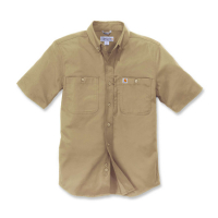 CARHARTT RUGGED PROF WORKSHIRT S/S DARK KHAKI