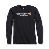 CARHARTT MADDOCK CORE LOGO T-SHIRT L/S BLACK