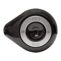 S&S, STEALTH AIR CLEANER COVER. CARBON