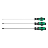 WERA SCREWDRIVER SET 3 PCS. KRAFTFORM 300 PLUS EXTRA LONG