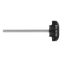 WERA T-HANDLE HEXDRIVER 2.0MMX200MM, METRIC