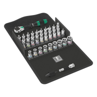 WERA ZYKLOP RATCHET KIT 42 PCS. 1/4" DRIVE METRIC SIZES