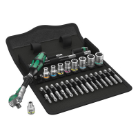 WERA ZYKLOP RATCHET KIT 28 PCS. 1/4" DRIVE METRIC SIZES