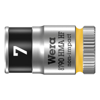 WERA ZYKLOP 1/4" SOCKET WITH HOLDING FUNCTION - METRIC 7.0