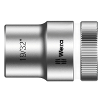 WERA ZYKLOP 1/2" SOCKET - US SIZES 19/32"