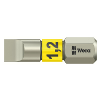 WERA 1/4" TORSION BIT FOR SLOTTED SCREWS STAINLESS 1.2X6.5MM