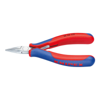 KNIPEX ELECTRONICS PLIERS WITH STRAIGHT JAWS 115MM