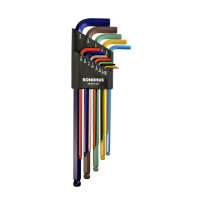 BONDHUS, COLORGUARDÂÄ¢ ALLEN HEAD/BALL-END L-WRENCH SET US