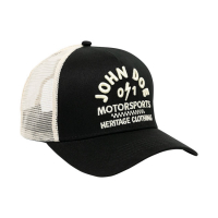 JOHN DOE TRUCKER CAP BLACK /WHITE