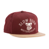 ROKKER BURN SNAPBACK CAP, MAROON